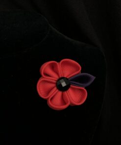 Broche flor Roja C/Azul  43010101