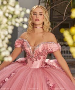 RZ EV41-641 T05 Vestido XV Años Blush Tinto 70064105