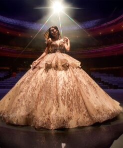 RZ EV75-675 Princesa T09 Vestido XV Años Rose Gold 29007509