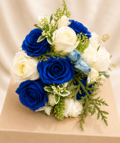 AL Ramo Bouquet Ivory Azul 55011501