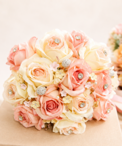 AL Ramo Bouquet Salmon Rosa 55011523